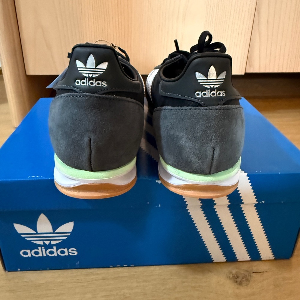 adidas SL 72 OG Black Sneakers with Green Trim - Picture 4 of 8